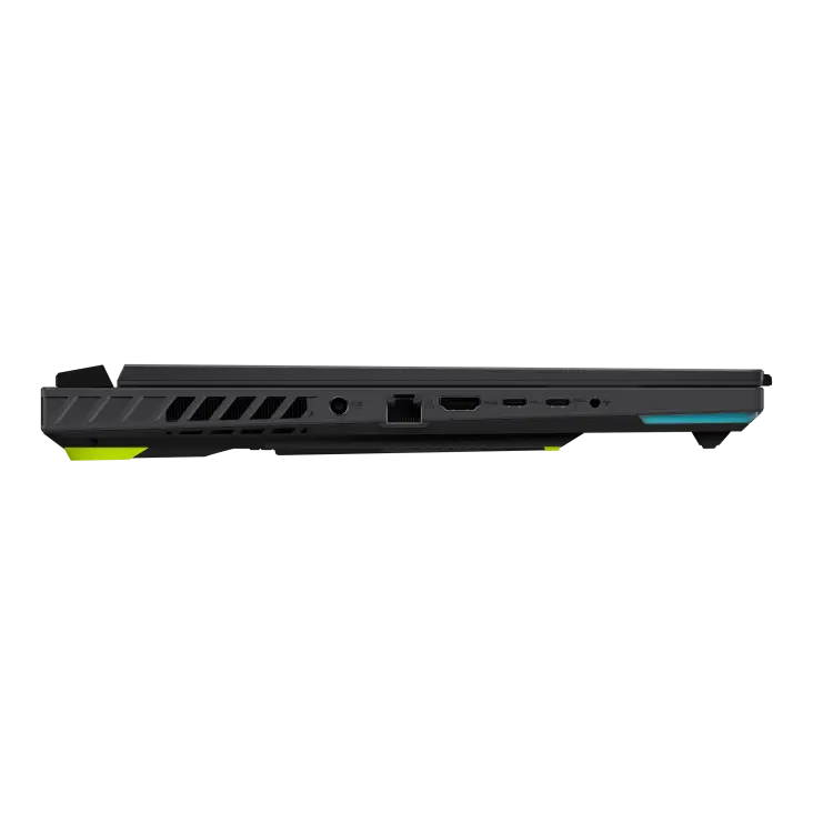 الحافة اليسرى لـASUS ROG Strix G16 G614 وتظهر منافذها