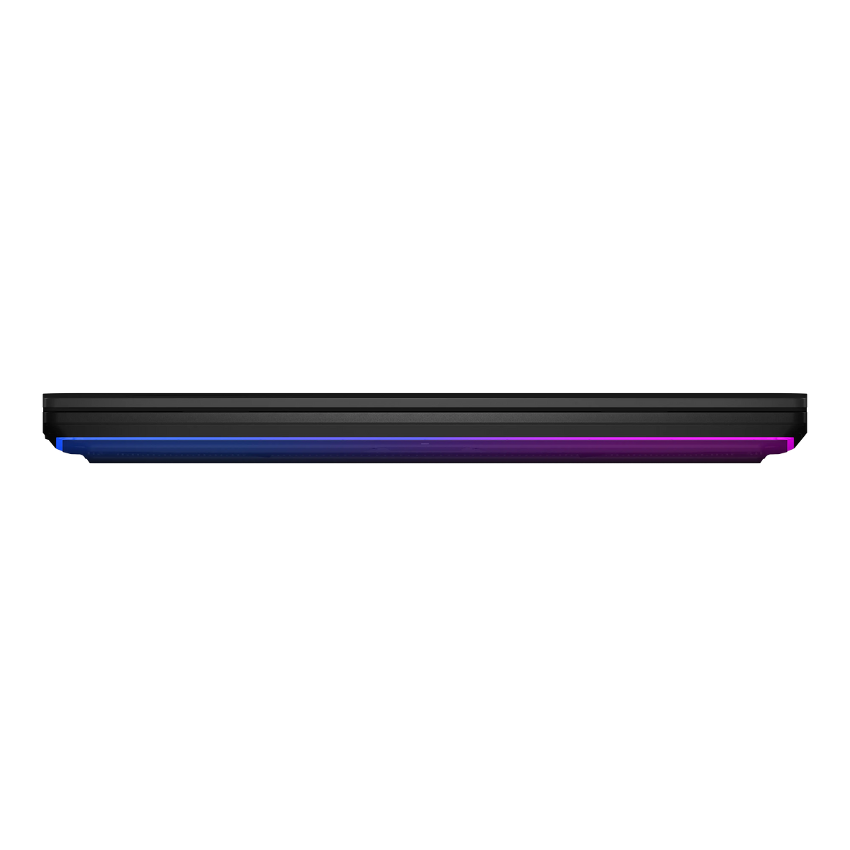 Front edge of the ASUS ROG Strix SCAR 18 with its light bar