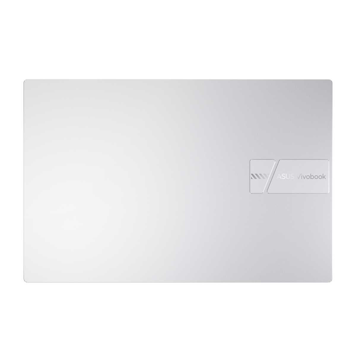 لابتوب ASUS Vivobook 15 X1504VA-BQ4615W باللون Cool Silver مغلقًا من أعلى يظهر فيه الغطاء