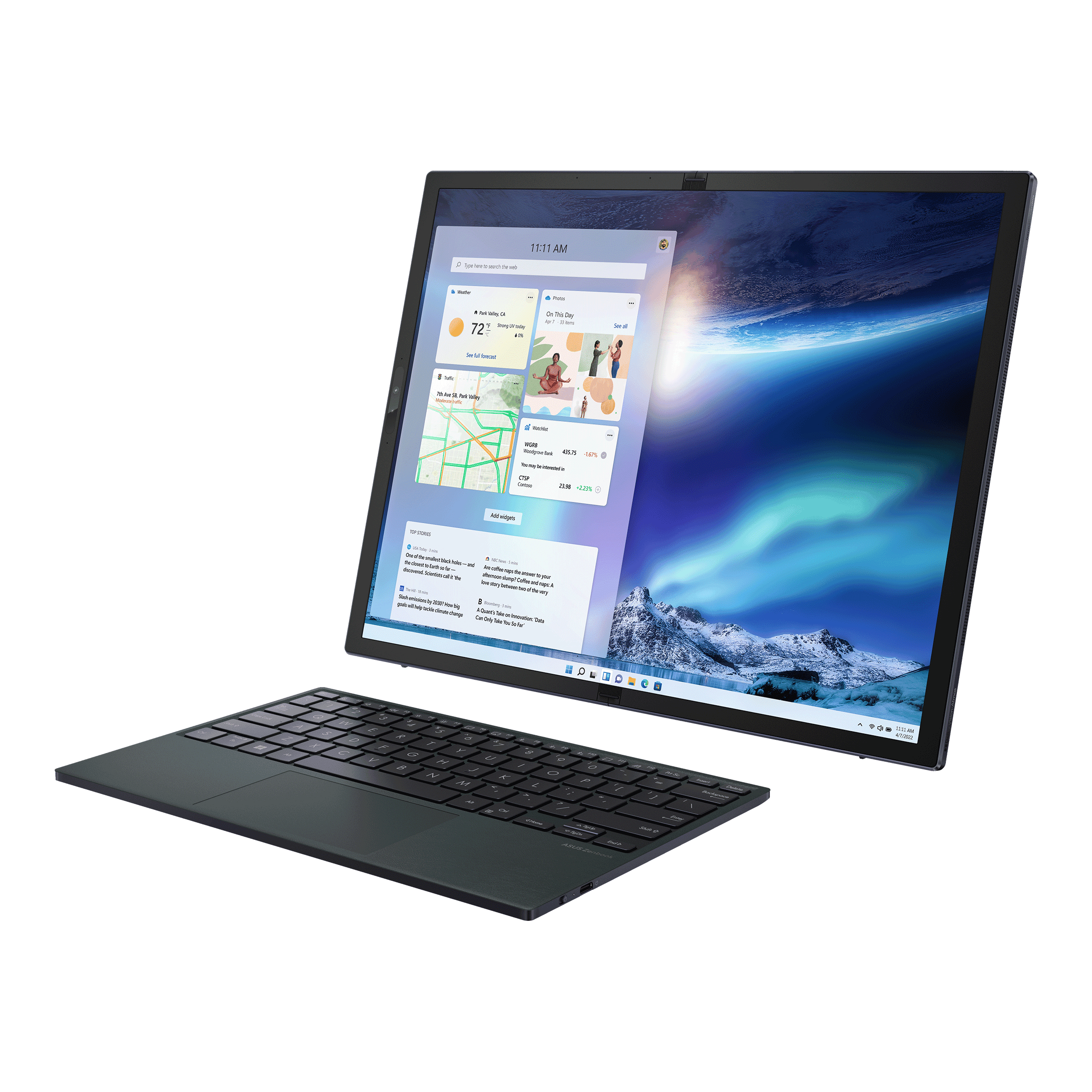 ASUS Zenbook 17 Fold UX9702AA-OLED007W Laptop - Intel Core i7-12th, 16GB, 1TB SSD, Intel Iris Xe, 17.3-inch 2.5K Foldable, Win11----Ennap.com