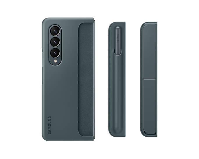 Samsung Galaxy Z Fold 4 Standing Cover with Pen - Samsung Galaxy Z Fold 4 Standing Cover with Pen - Black Ennap.com