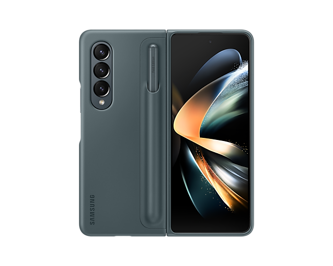 Samsung Galaxy Z Fold 4 Standing Cover with Pen - Samsung Galaxy Z Fold 4 Standing Cover with Pen - Black Ennap.com