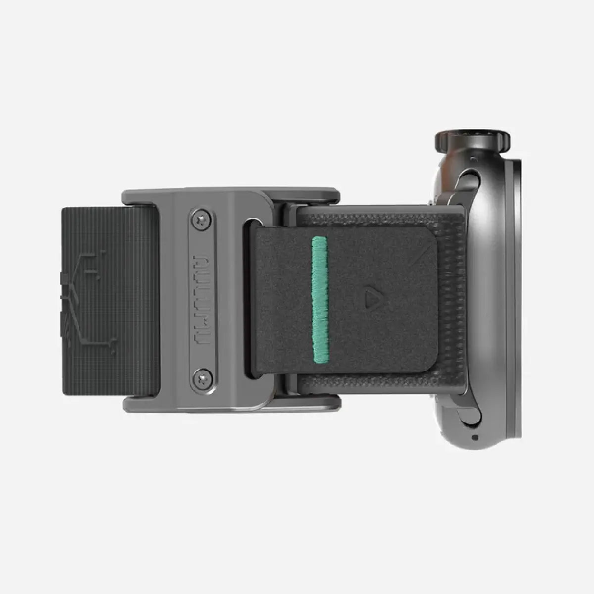 Aulumu A11 Mag Buckle Slim Band Gray Stainless Steel Magnetic Buckle Close Up