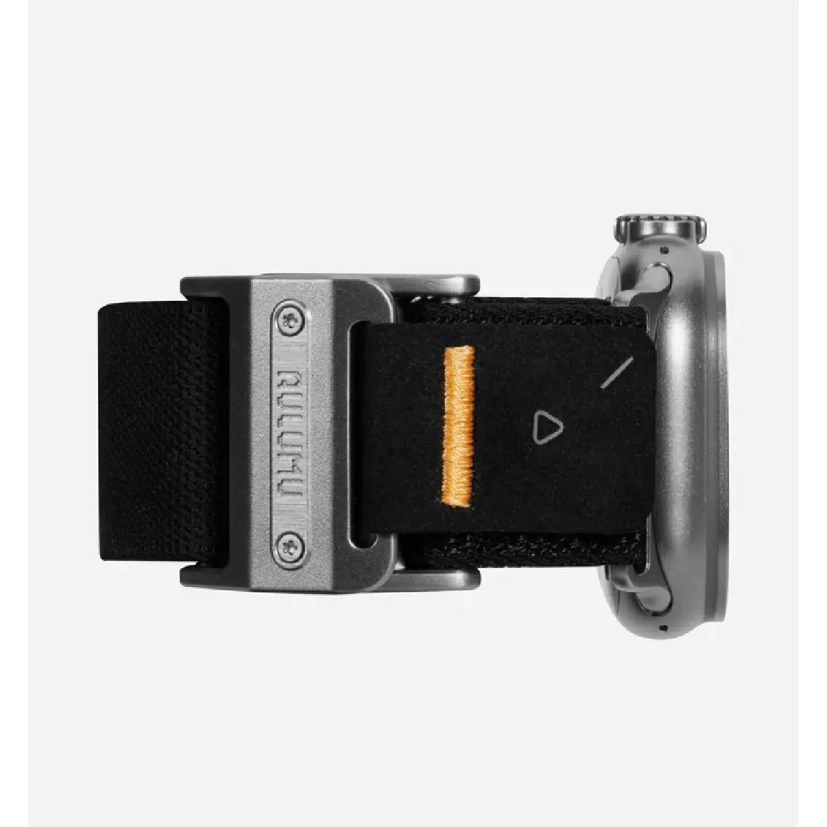 Aulumu A11 Mag Buckle Slim Band Silver Stainless Steel Magnetic Buckle Close Up