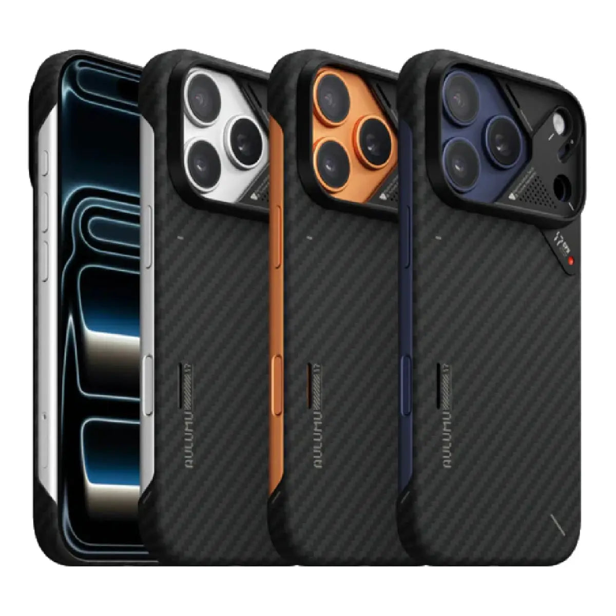 Aulumu A17 Aramid Case on iPhone 17 Pro Max Colors