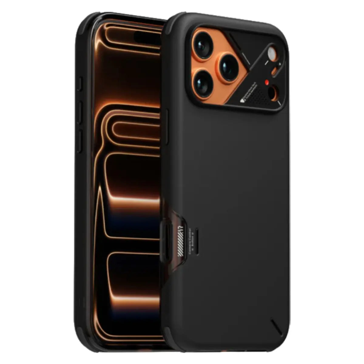 Aulumu A17 Slim Shockproof Case Black Back View