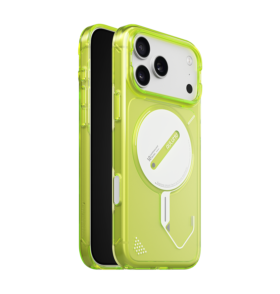 Aulumu A18 Ghost Lumen Case Lemon Yellow side view