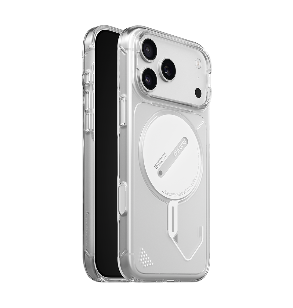 Aulumu A18 Ghost Lumen Case Transparent side view