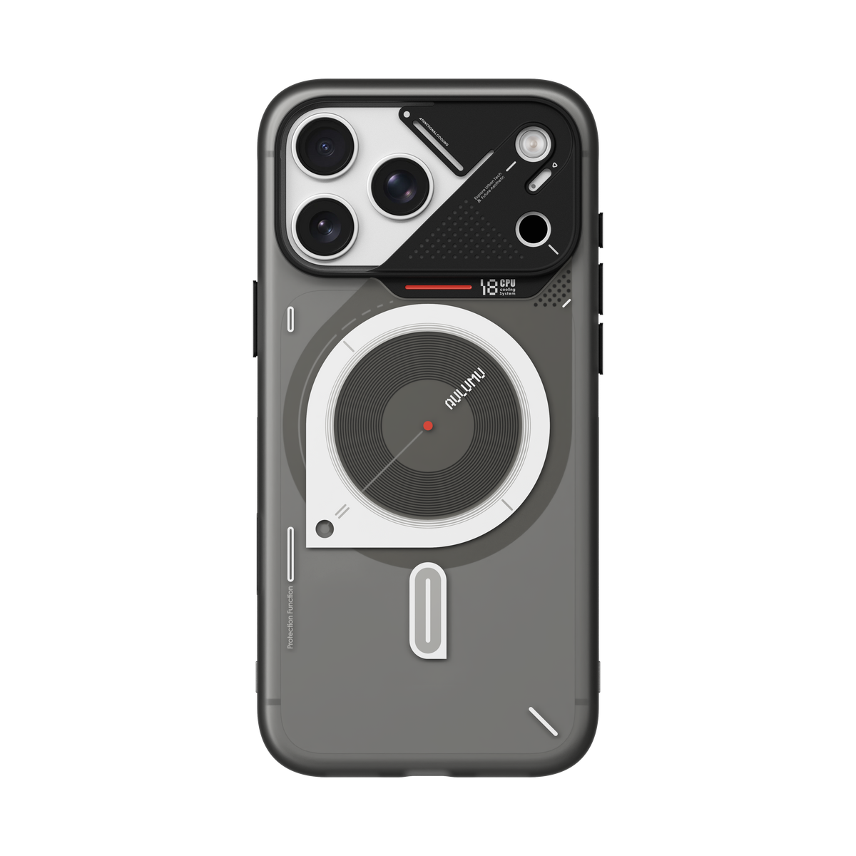 جراب Aulumu A18 Hyper Frosted لايفون 18 برو ماكس لون Gray