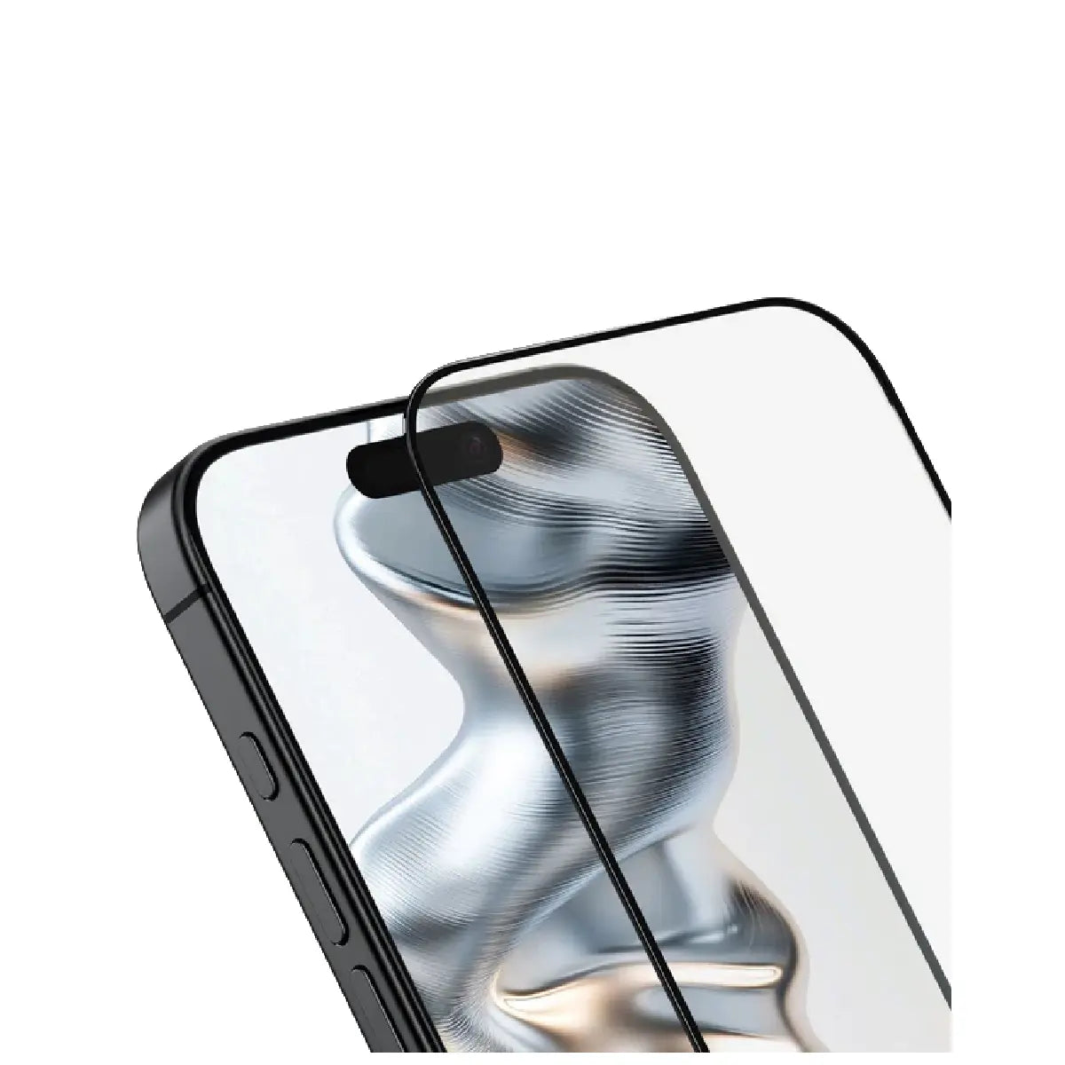 Aulumu AF01 Screen Protector Installation on iPhone 17 Pro Max Close Up