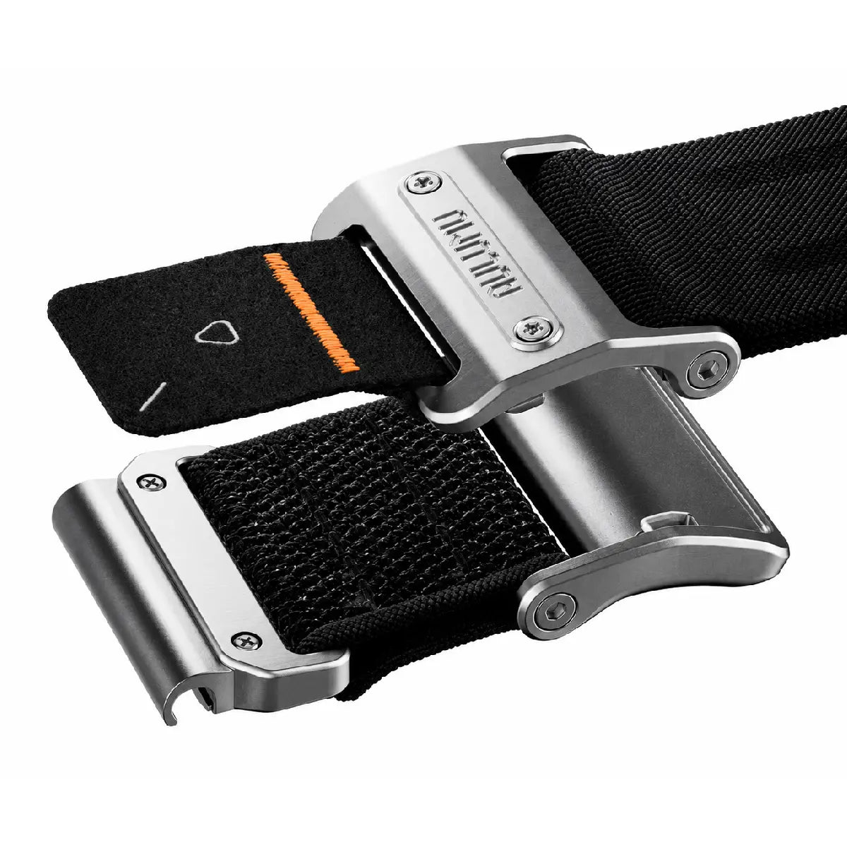 Aulumu C11 Garmin Band Silver Stainless Steel Magnetic Buckle Close Up