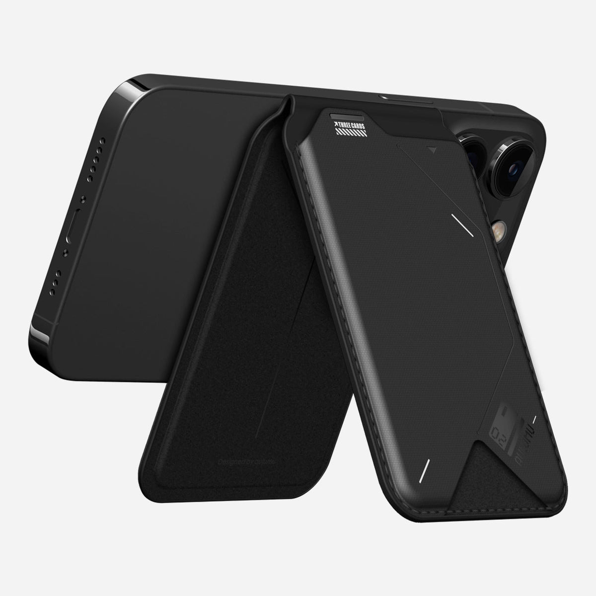 Aulumu G02 Wallet Stand Holding iPhone Landscape