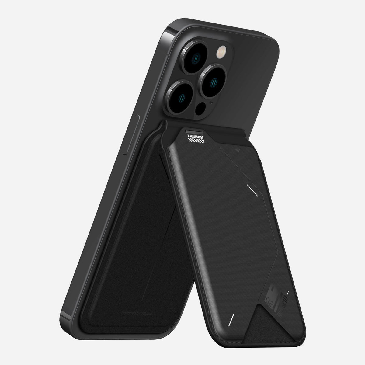 Aulumu G02 Wallet Stand Holding iPhone Portrait