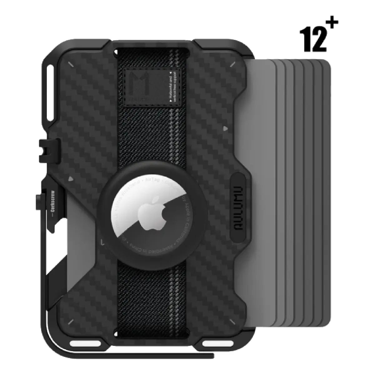 Aulumu G03 Carbon Fiber Magnetic Wallet Gray