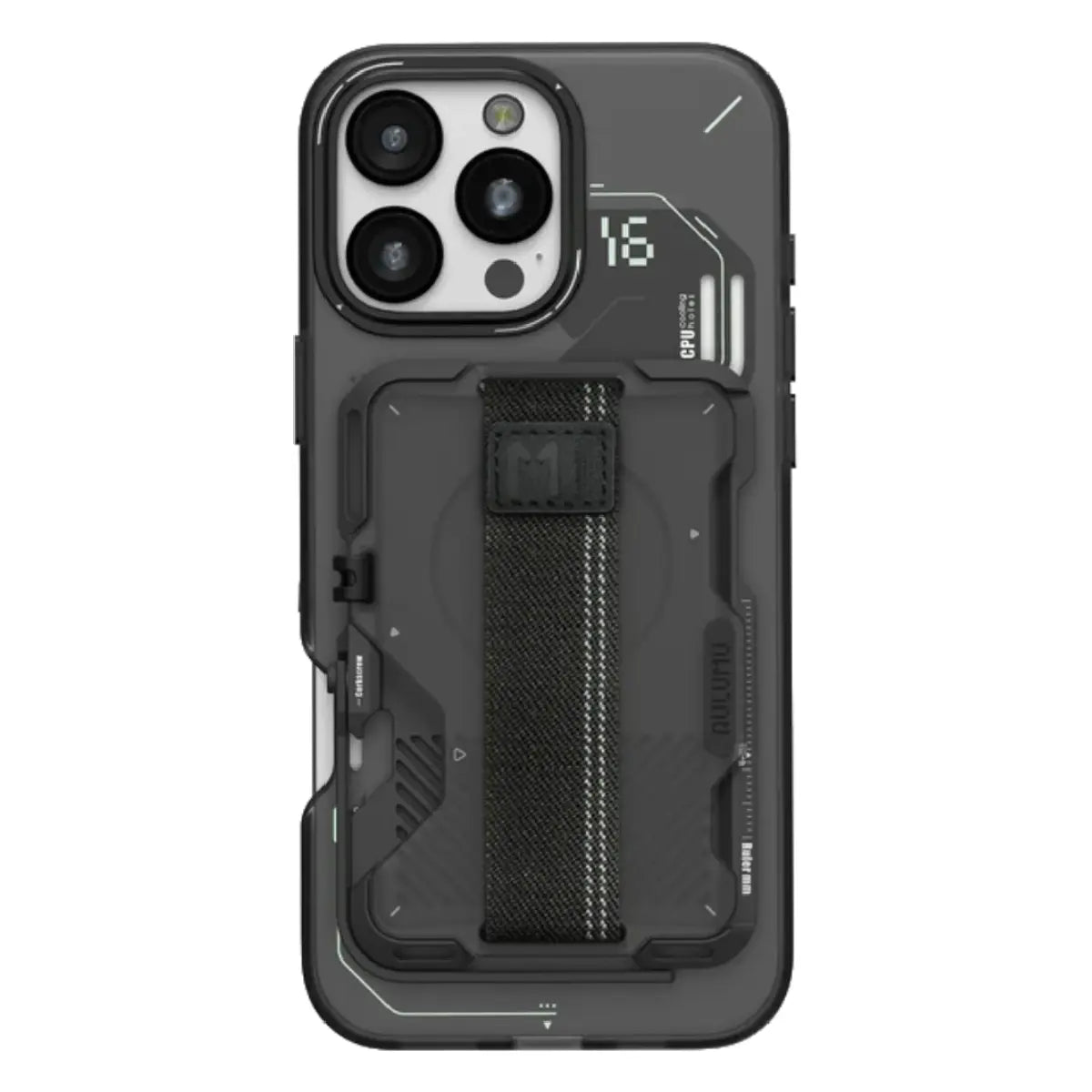 Aulumu G03 Frosted Wallet Gray on iPhone