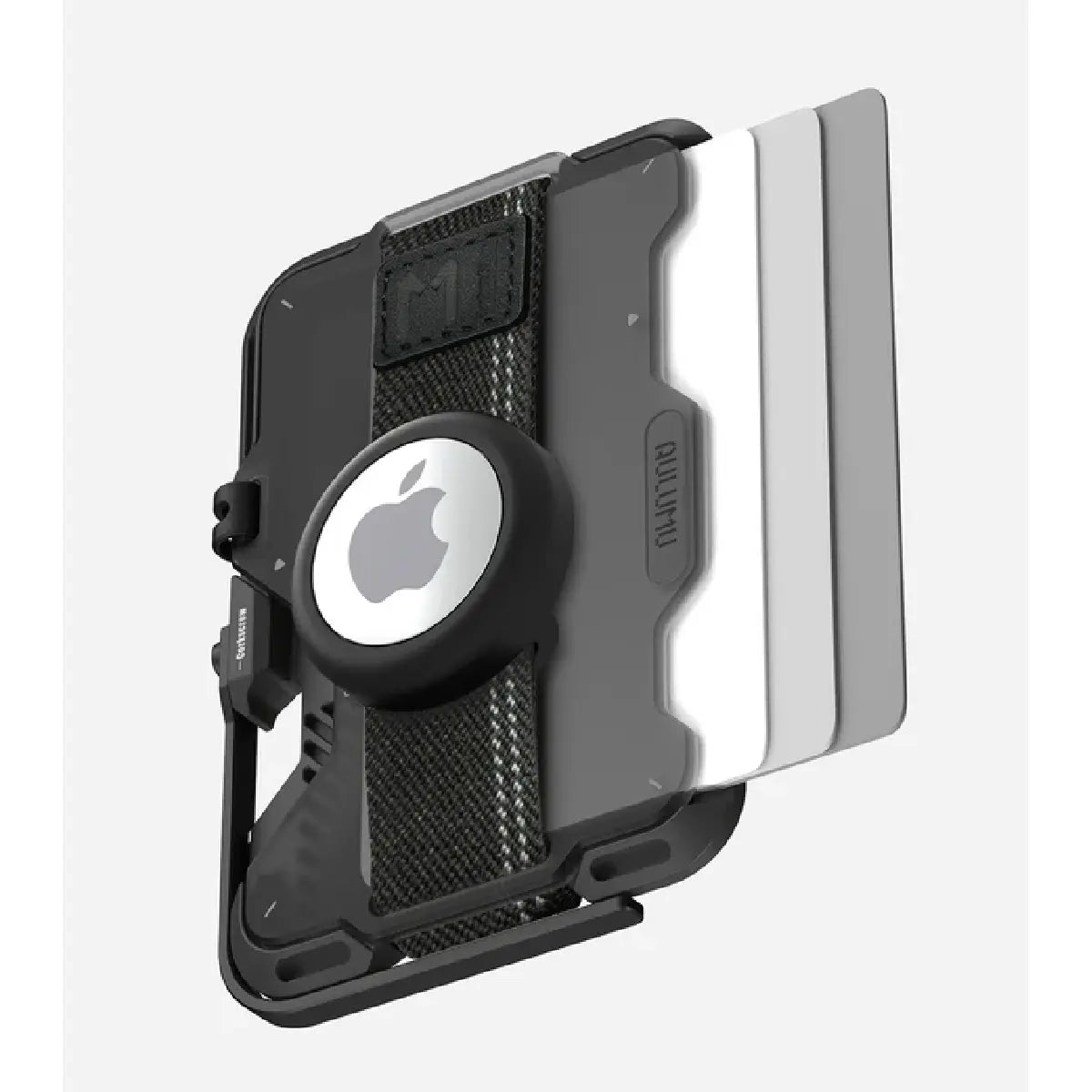 Aulumu G03 Frosted Wallet Gray with AirTag and Cards