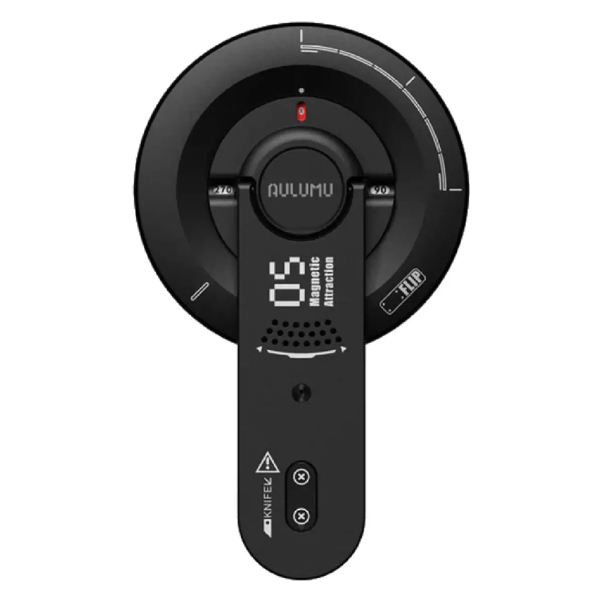 Aulumu G05 Air Magnetic Phone Stand Black Front View Kickstand Open