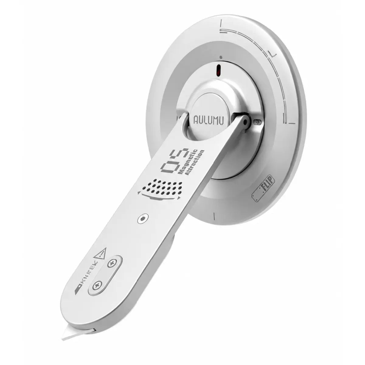 Aulumu G05 Air Magnetic Stand Silver Angle View Hidden Box Cutter Out