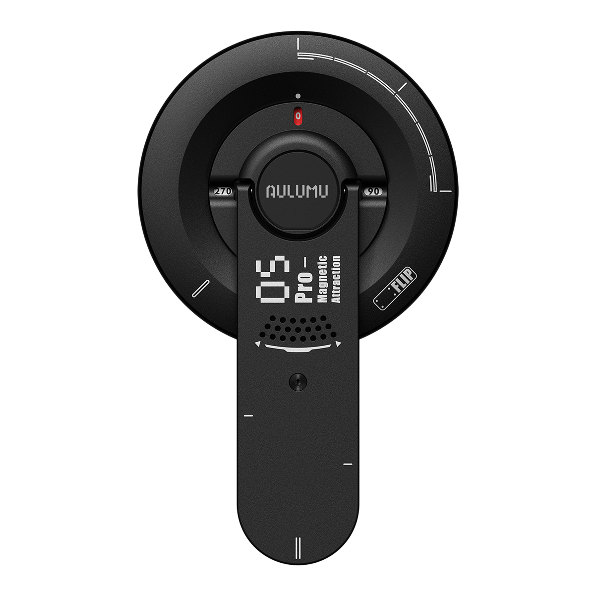 مسند موبايل مغناطيسي Aulumu G05 Pro باللون Midnight Black من الأمام