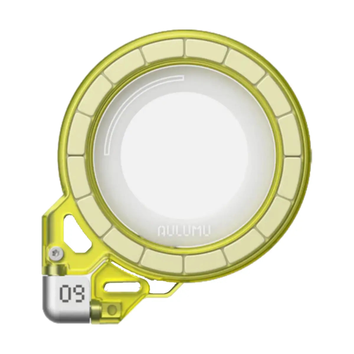 Aulumu G09 Ghost Transparent 360 Magnetic Stand Yellow Front View