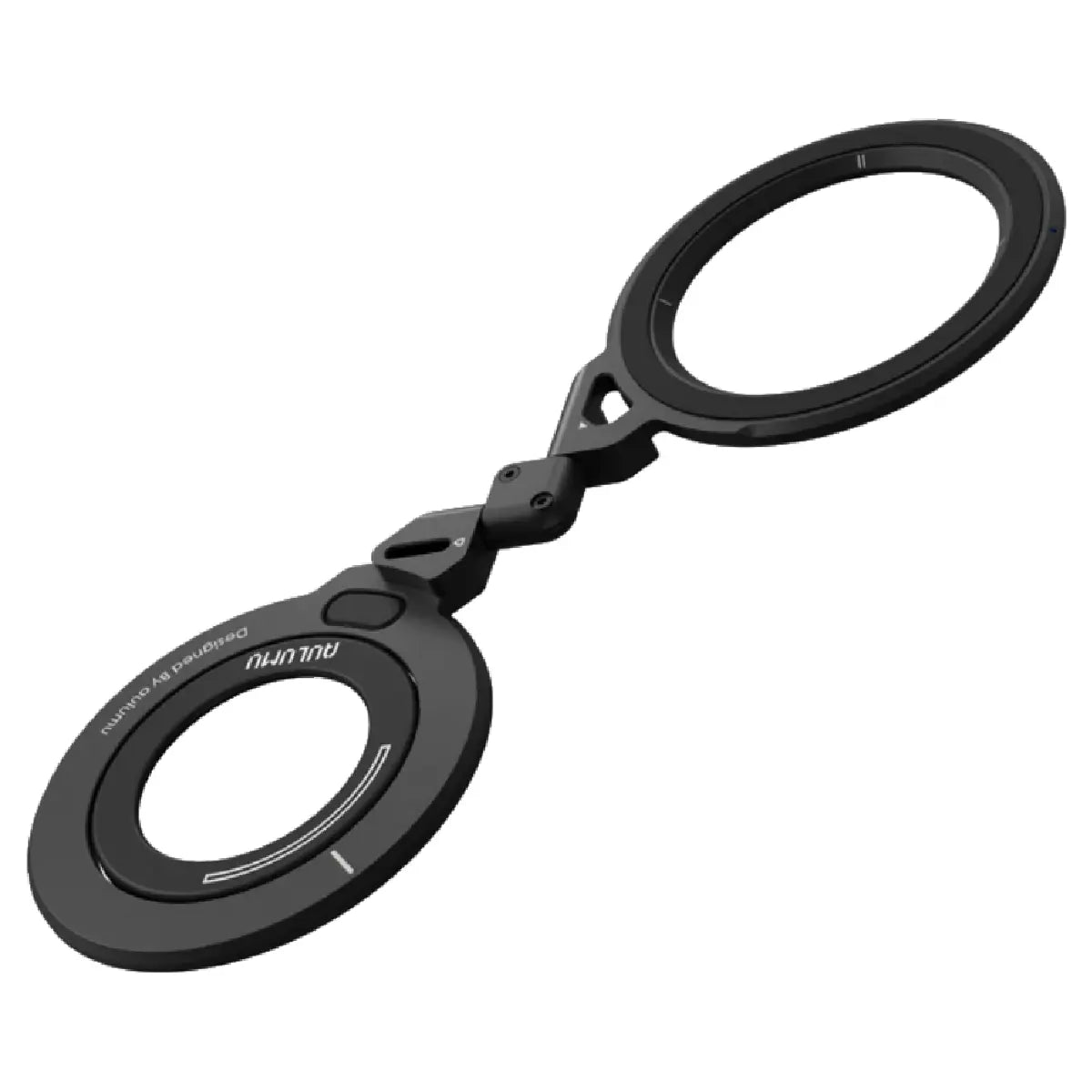 Aulumu G09 Magnetic Stand Black Fully Extended Dual Rings View