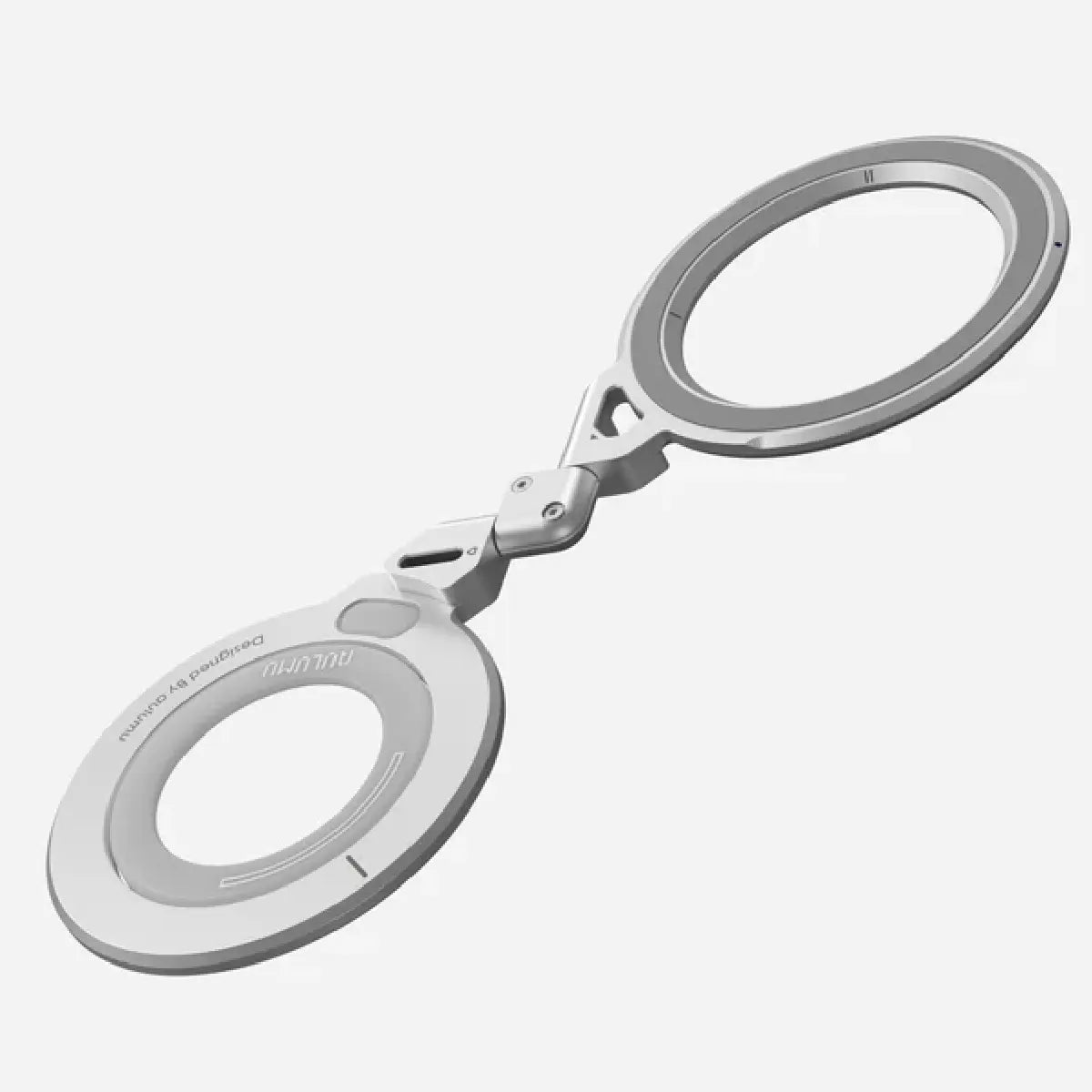 Aulumu G09 Magnetic Stand Silver Fully Extended Dual Rings View