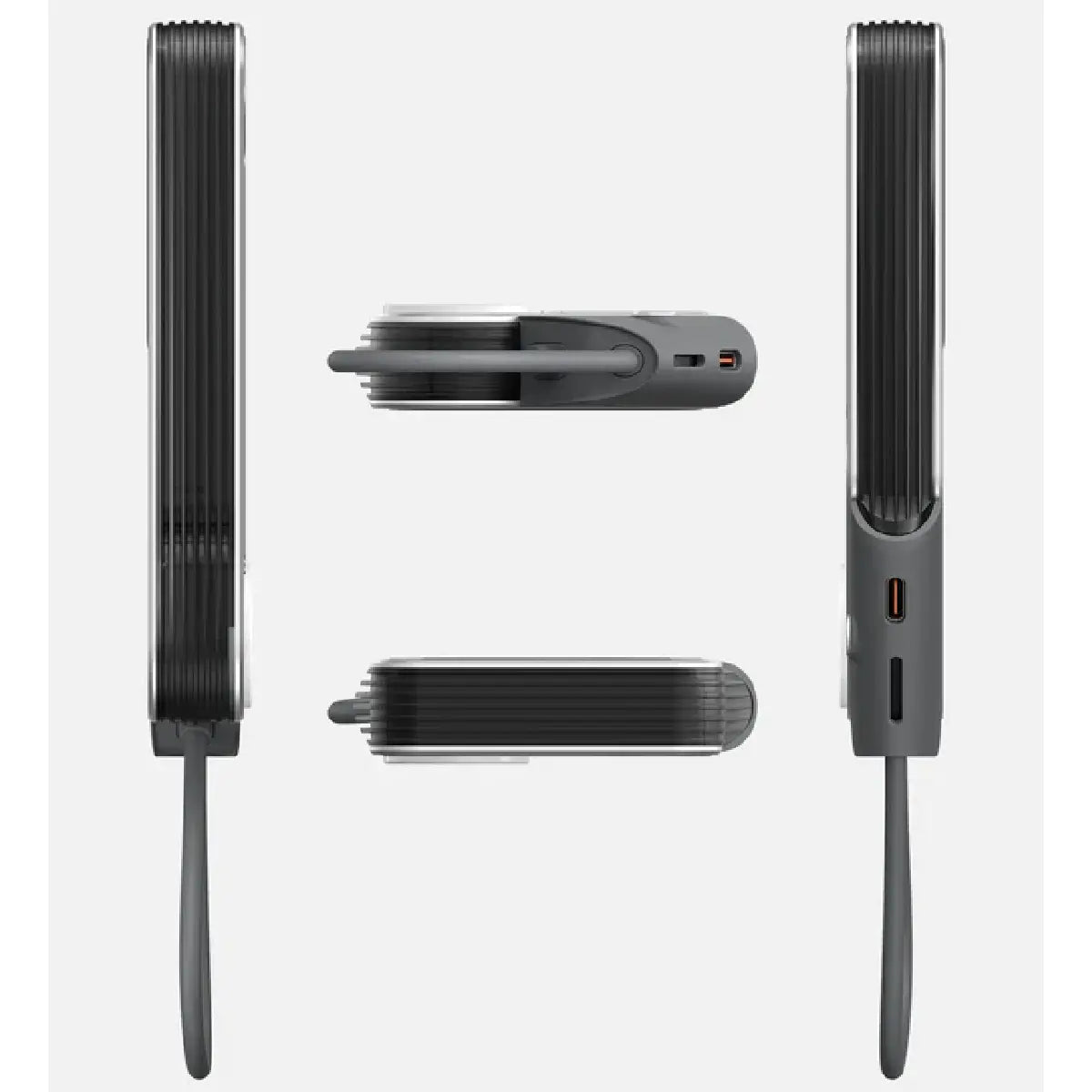 Aulumu M10 Power Bank Silver Side Profile Views