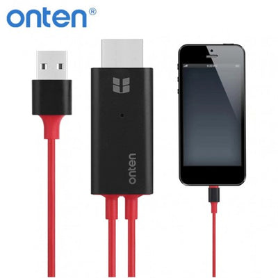 Onten Lightning to HDMI Cable Full HD 1080p Adapter 2m