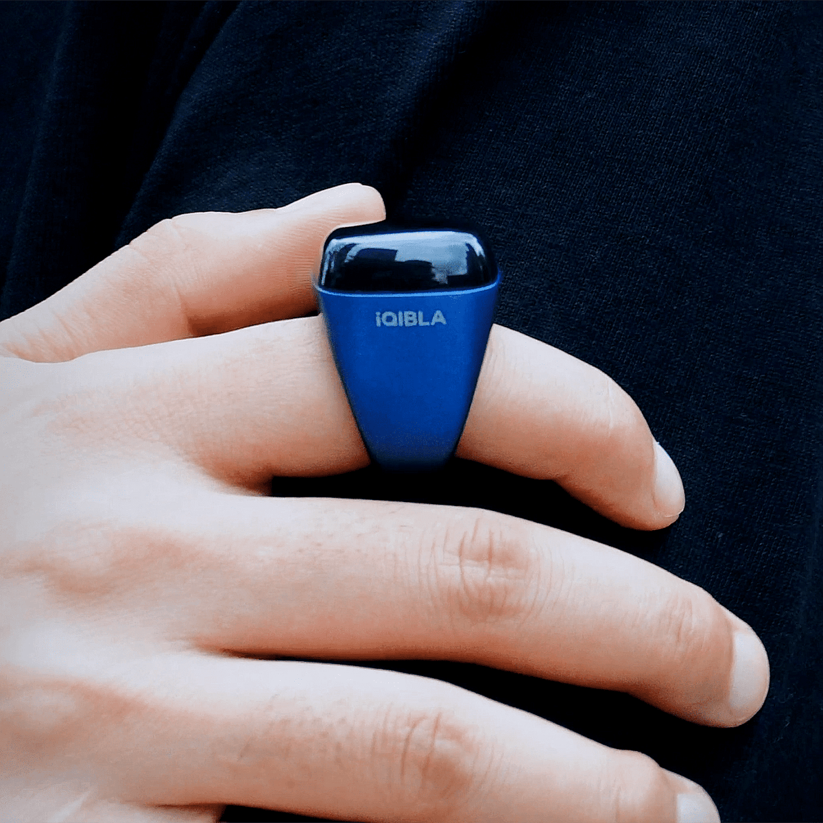 iQibla Zikr Noor Smart Ring - iQibla Zikr Noor Smart Ring - 18mm / Blue Ennap.com