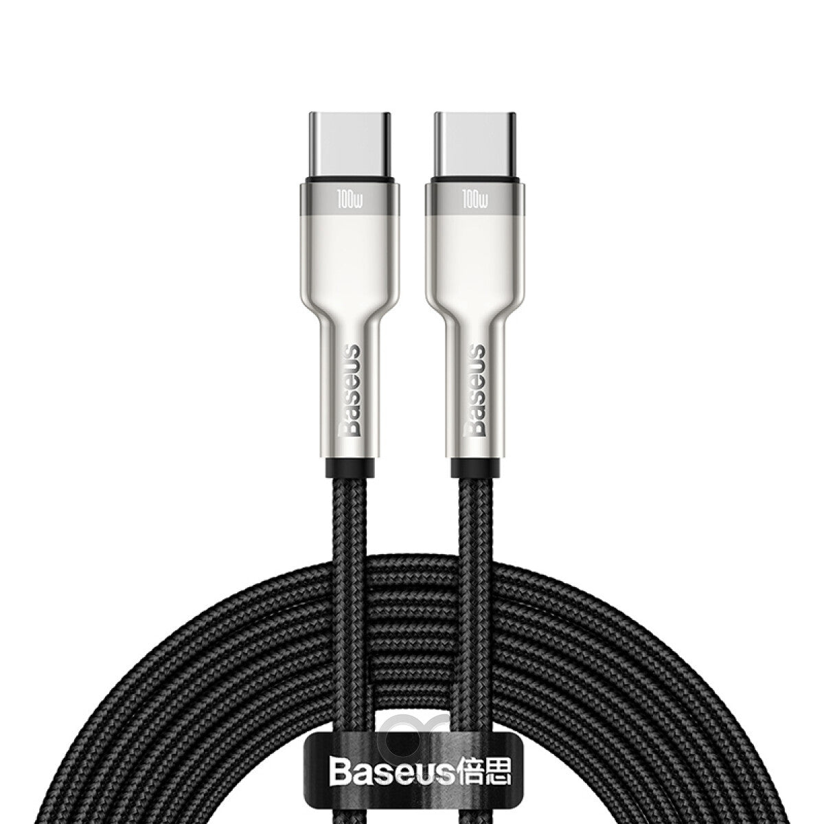 كابل Baseus Cafule معدني من Type-C الى Type-C بقدرة 100W بطول 2 متر