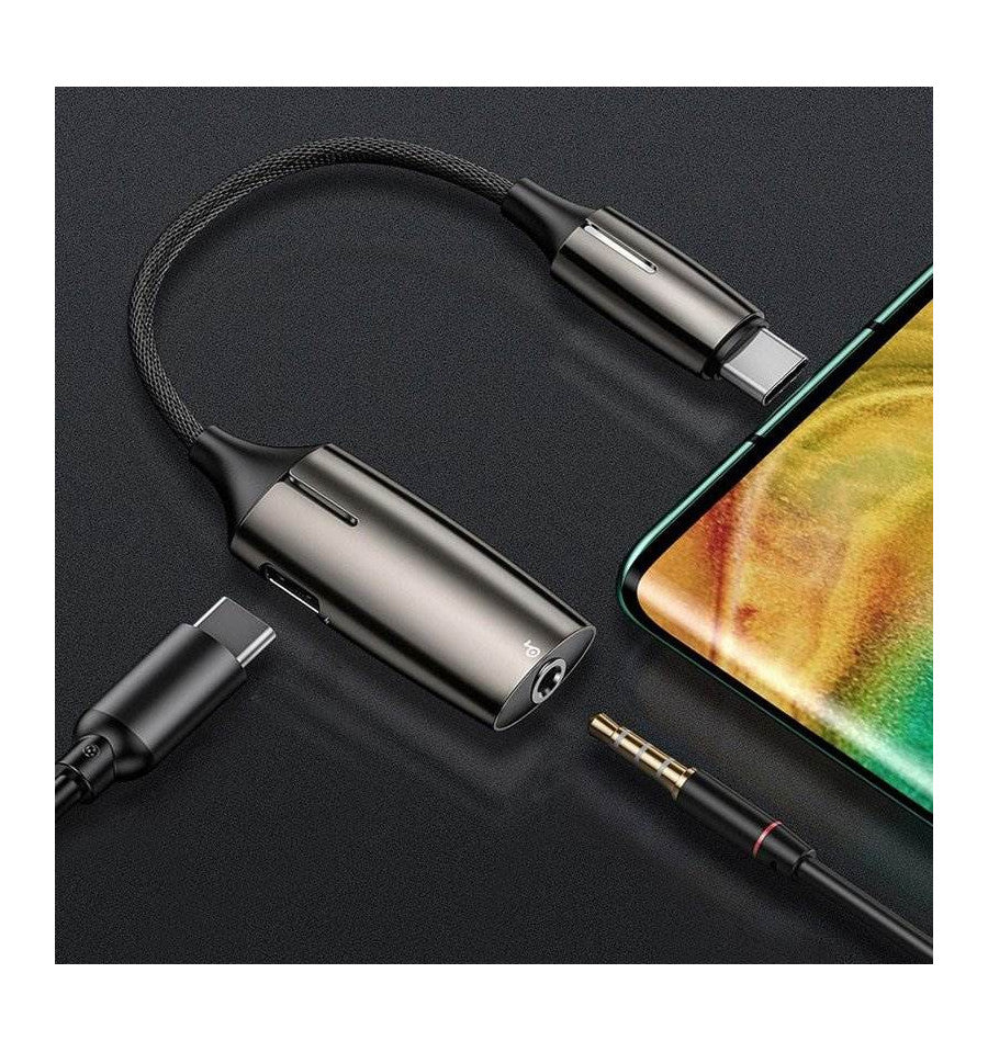 Baseus L60 2 in 1 USB Type-C to 3.5mm Audio Adapter