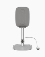 Baseus Literary Youth Desktop Bracket Holder and Wireless Charging 15W - Baseus Literary Youth Desktop Bracket Holder and Wireless Charging 15W - Silver Ennap.com