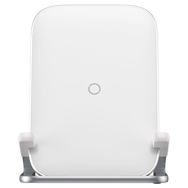 Baseus Rib Stand and 15w Fast Wireless Charger - Baseus Rib Stand and 15w Fast Wireless Charger - White Ennap.com