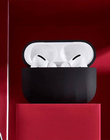 Baseus Shell Pattern Silica Gel Case For AirPods Pro & AirPods Pro 2 - Baseus Shell Pattern Silica Gel Case For AirPods Pro & AirPods Pro 2 - Black Ennap.com