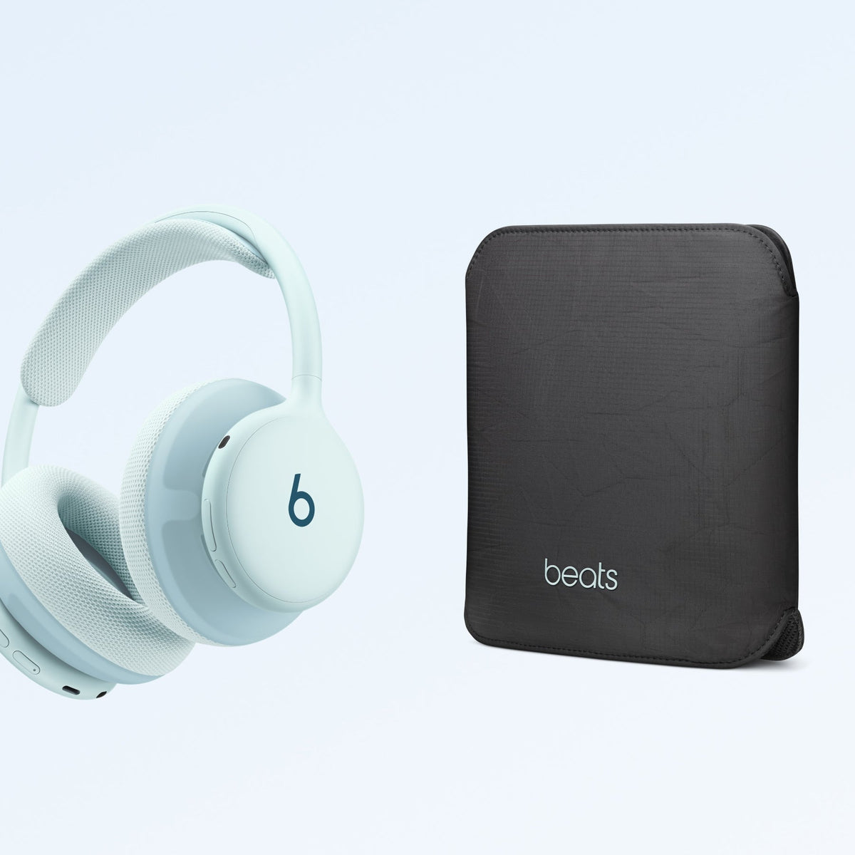Beats 360 in Sky with its woven ripstop carrying case