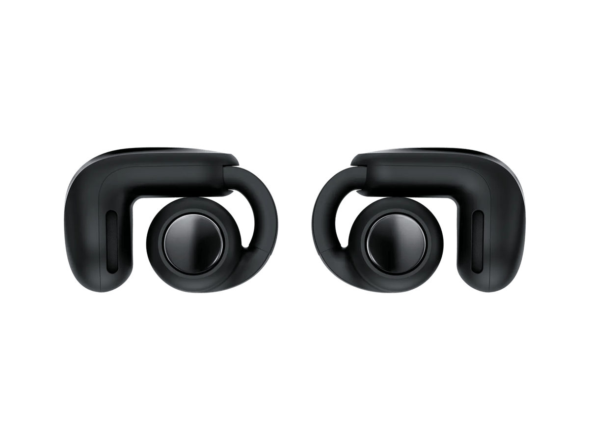 Bose Ultra Open Earbuds (2nd Gen) in Black, earbuds seen from the front