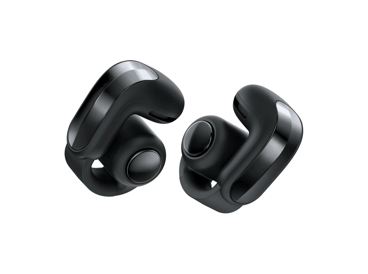 Bose Ultra Open Earbuds (2nd Gen) in Black, pair of earbuds