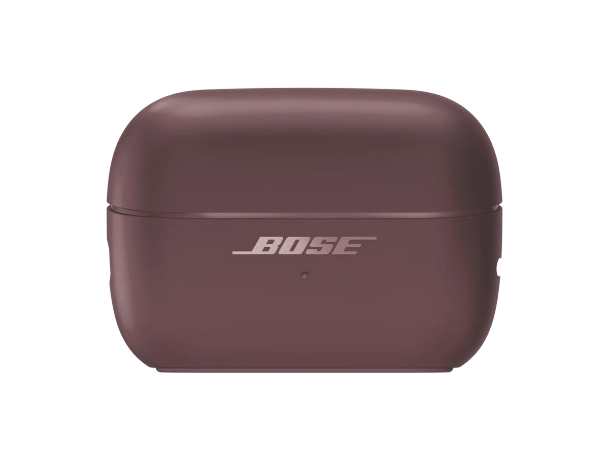 Bose Ultra Open Earbuds (2nd Gen) in Cherry Chocolate, charging case closed