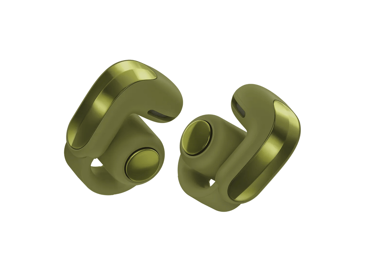Bose Ultra Open Earbuds (2nd Gen) in Olive Green, pair of earbuds