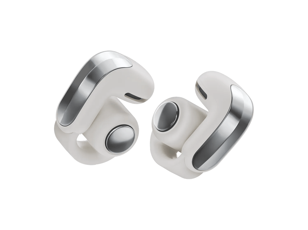Bose Ultra Open Earbuds (2nd Gen) in White Smoke, pair of earbuds