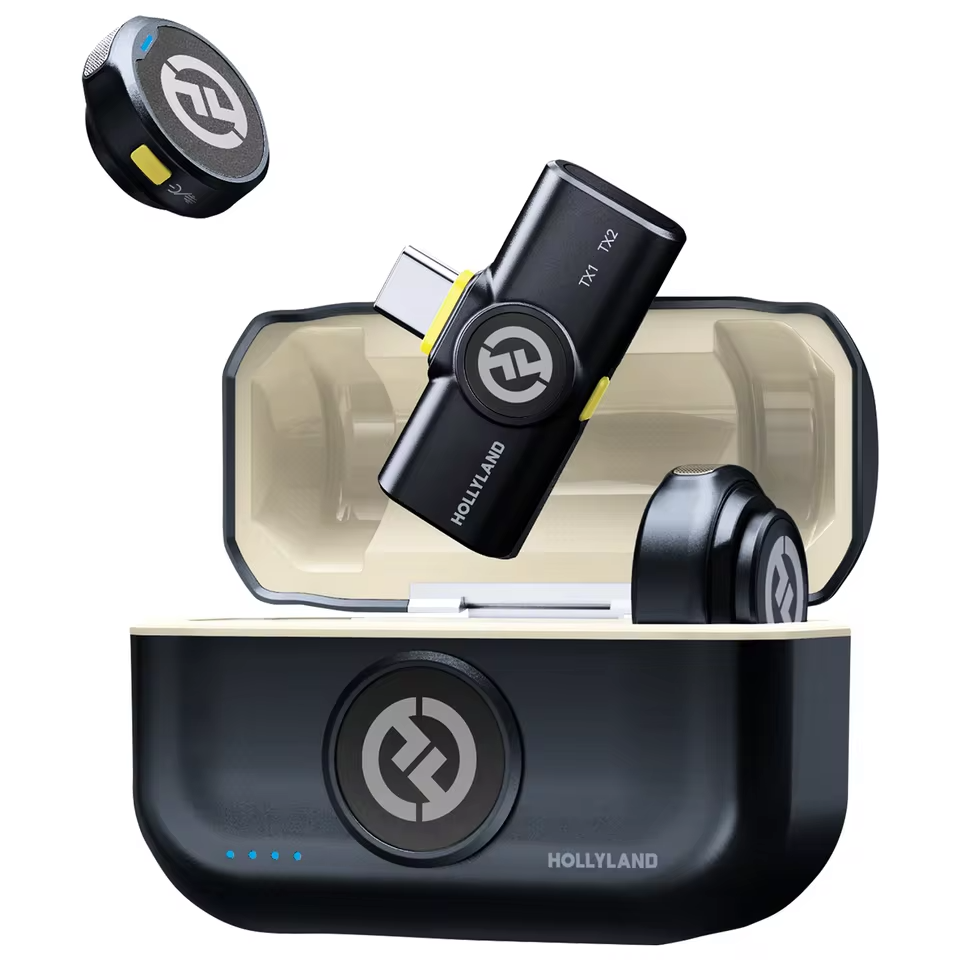 Hollyland LARK M2 - Wireless Lavalier Microphone for iPhone, Android, Camera
