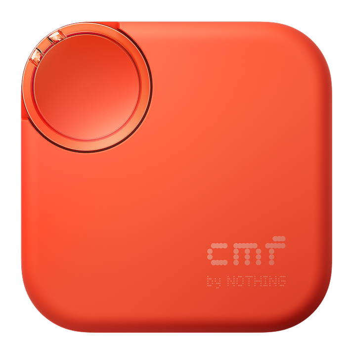CMF Buds 2 charging case in Orange, closed