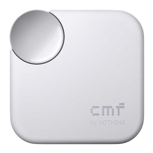 علبة شحن CMF Buds 2a باللون Light Grey مغلقة