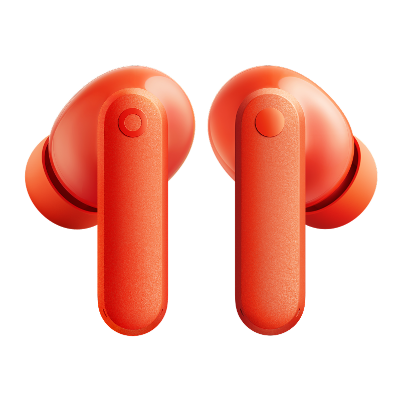 سماعتا CMF Buds 2a باللون Orange من الخلف