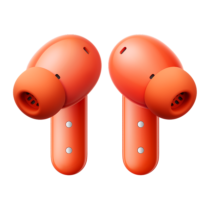 سماعتا CMF Buds 2a باللون Orange من الأمام