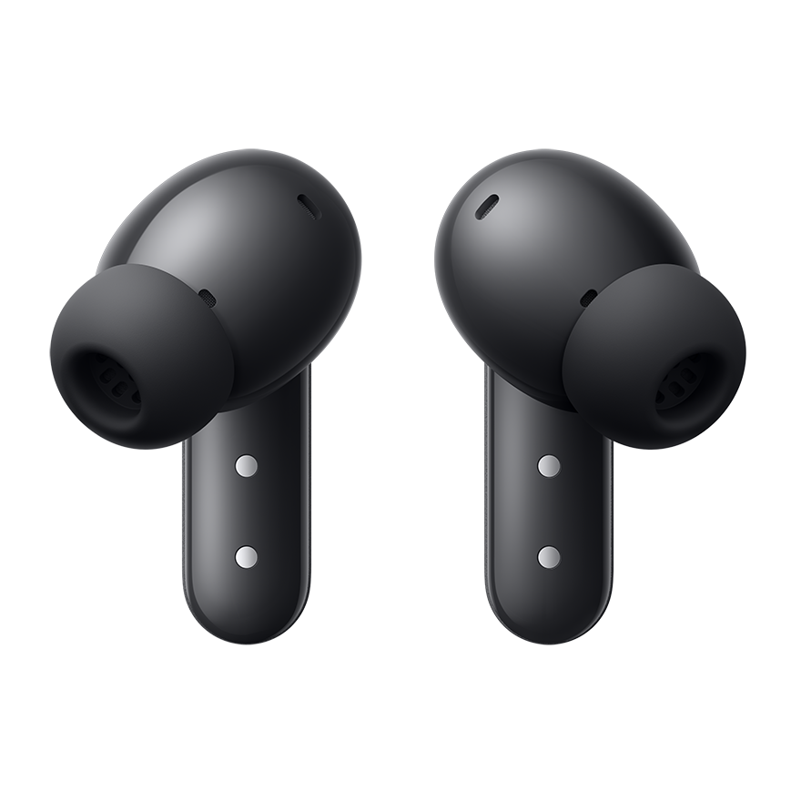 Pair of CMF Buds earbuds in Dark Grey
