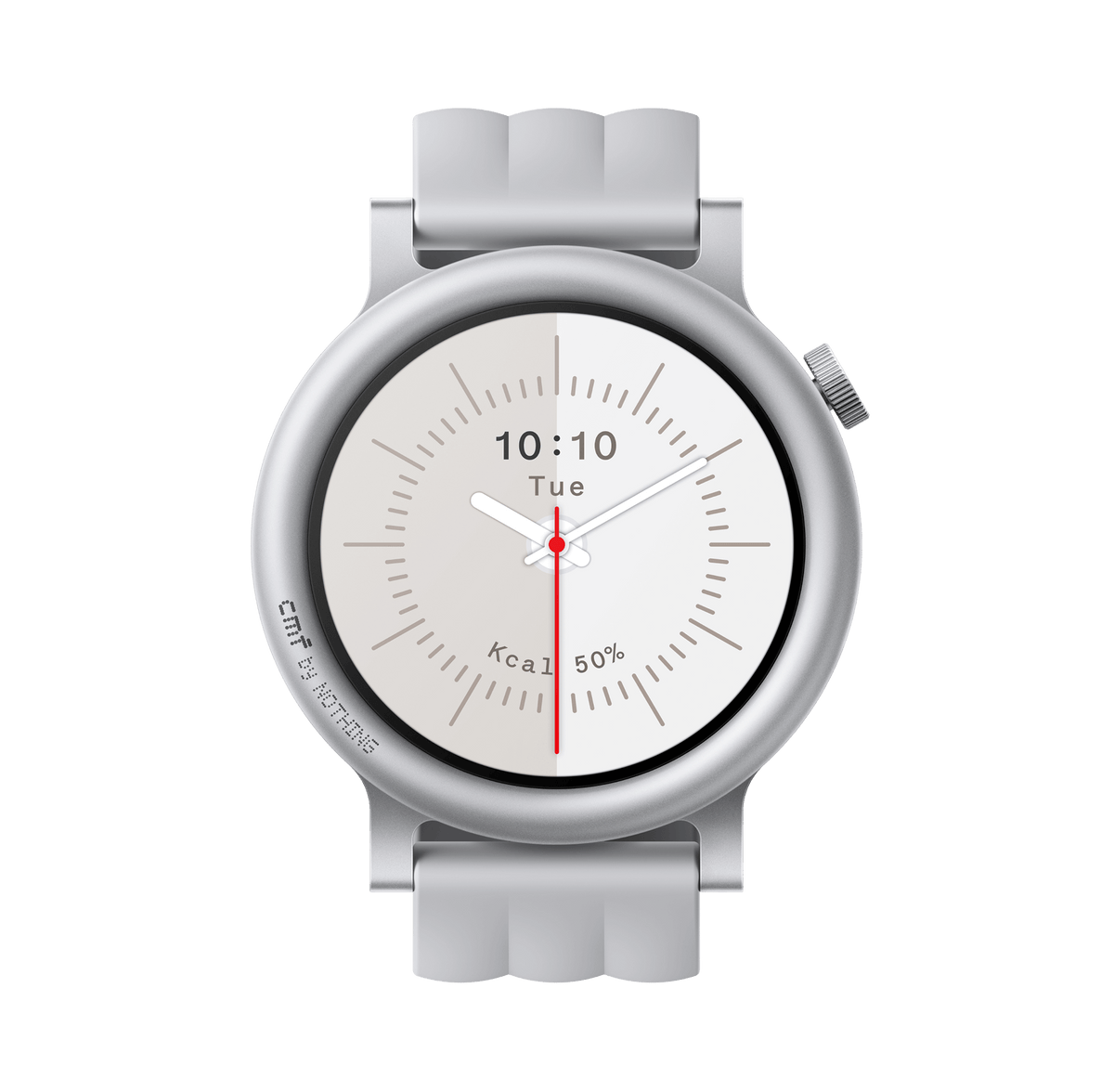 CMF Watch 3 Pro in Light Grey with a different watch face