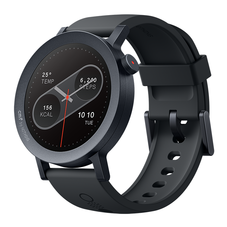 CMF Watch Pro 2 in Dark Grey seen at an angle