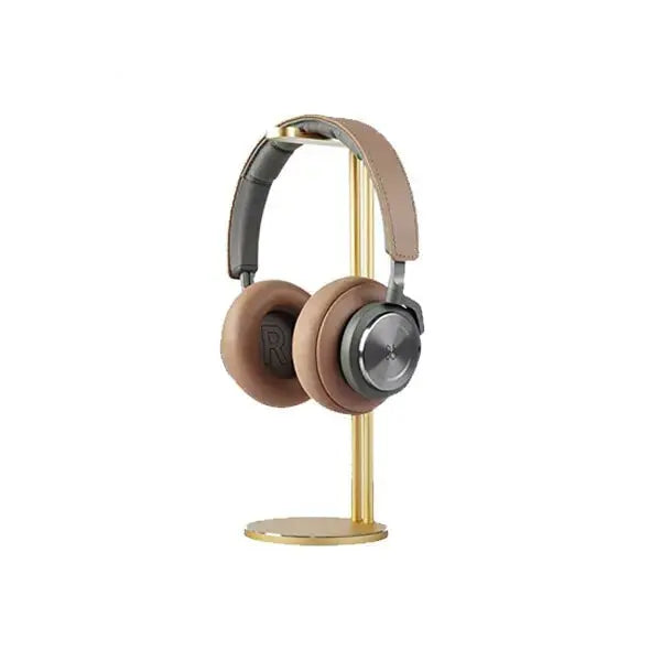 ستاند سماعات COTEetCI CS5103 من الألومنيوم باللون Champagne Gold وعليه سماعة رأس