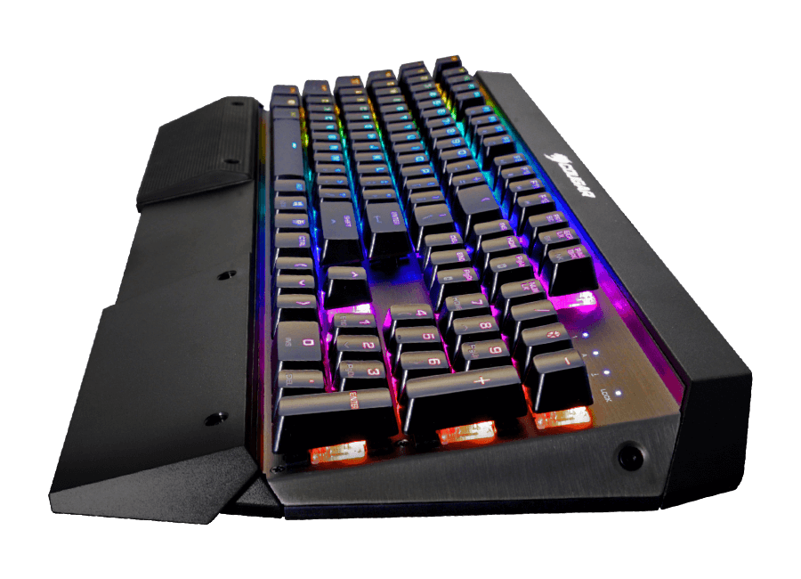 مسند اليد في كيبورد كوجر Attack X3 RGB من زاوية أخرى